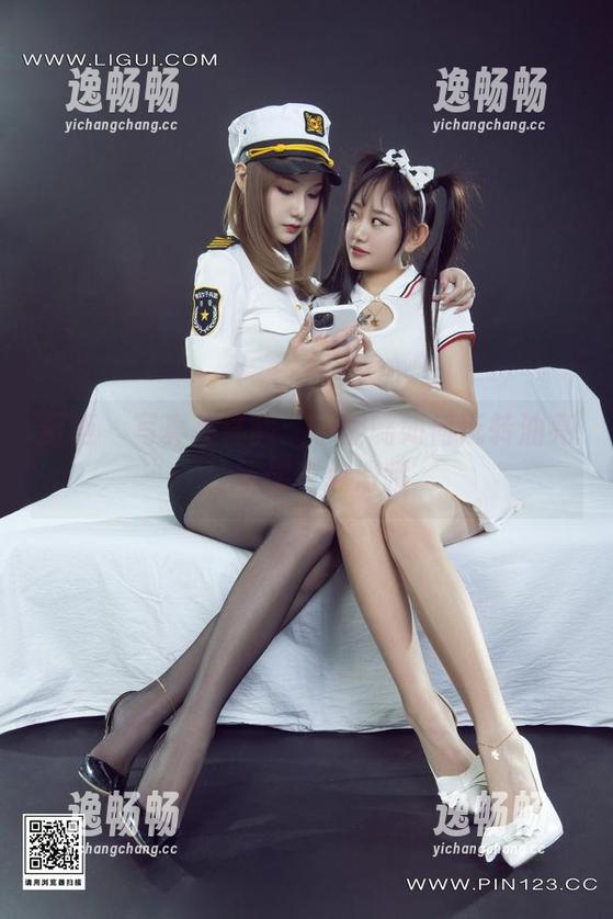 丽柜 - 写真新体验：小璐璐如何玩转油亮，结果有点滑哦